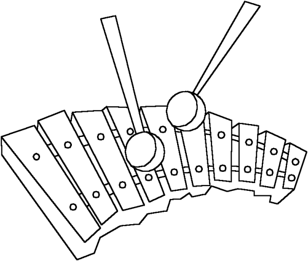ksilofon boyama sayfası