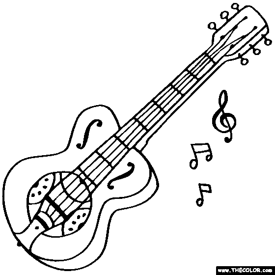 gitar boyama sayfası