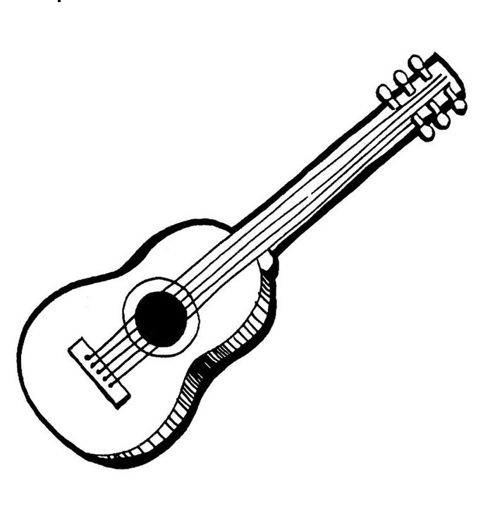 gitar boyama sayfası