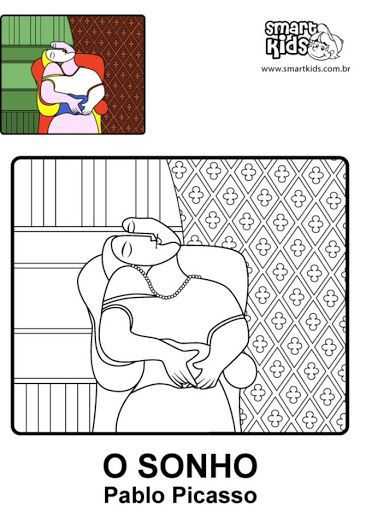 Unlu Ressamlarin Tablolarinin Boyama Sayfalari Okul Oncesi