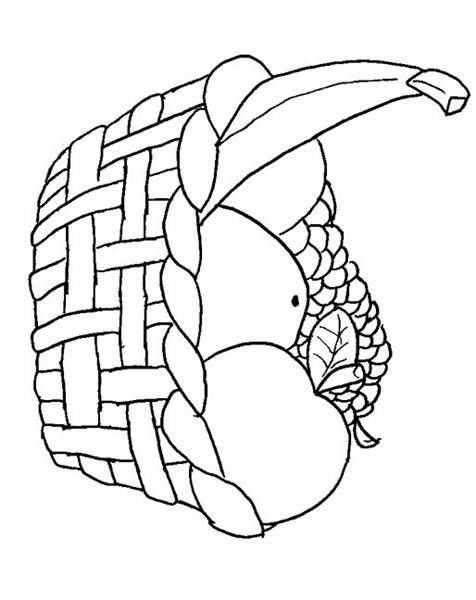 Yerli Mali Haftasi Icin Anasinifi Meyve Sepeti Boyama 2 Meyve Boyama Sayfalari Desenler