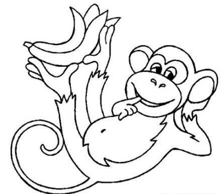 anasinifi maymun boyama sayfasi (7)