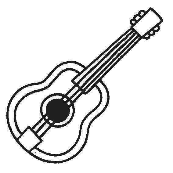 okul oncesi gitar boyama sayfası (8)