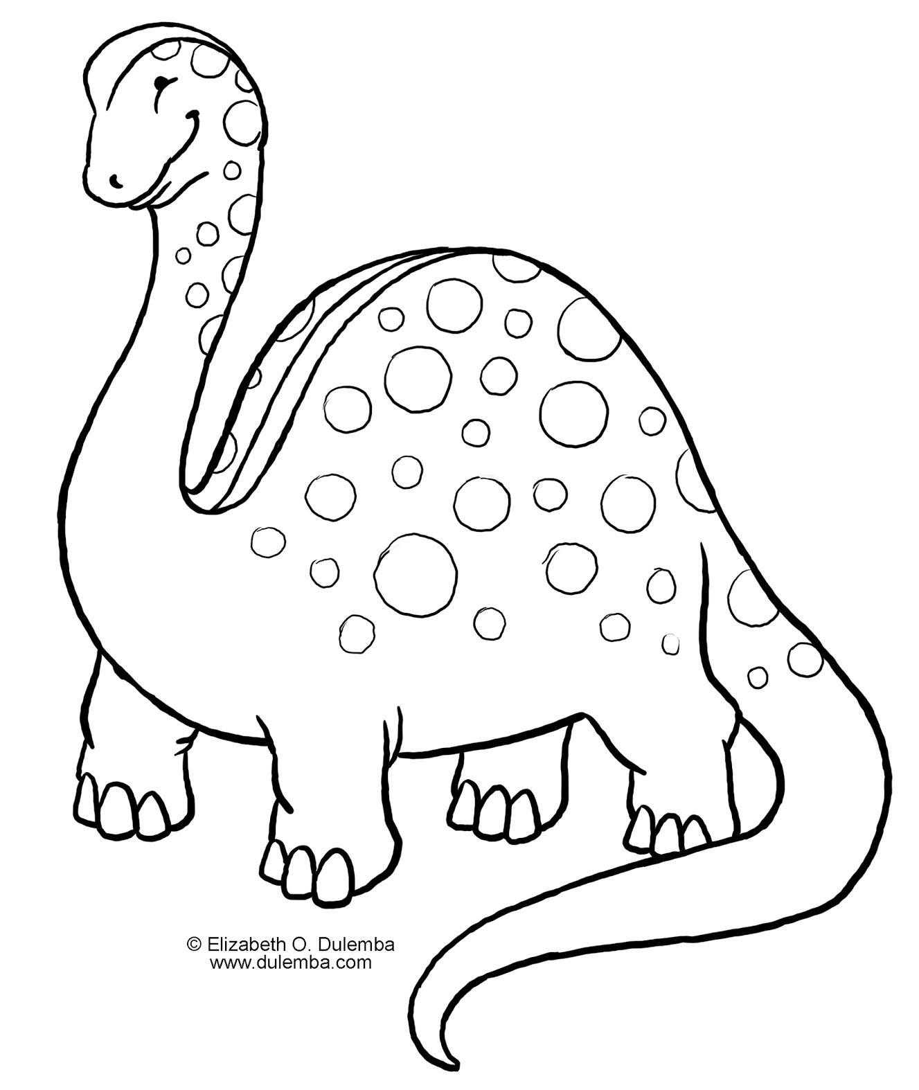 Dinozor Boyama Sayfasi 3 Okul Oncesi Etkinlik Faliyetleri