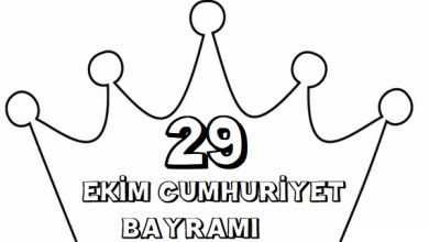 Cumhuriyet Bayrami Boyama Resimleri