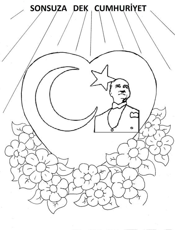 #cumhuriyetbayramÄ±#boyamasayfalarÄ±#cumhuriyet#bayrak#